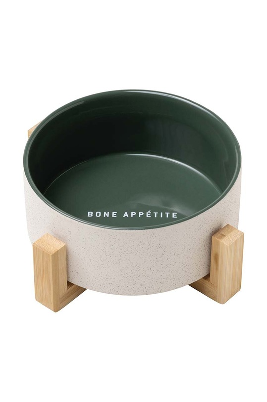 Миска для собаки з підставкою Field + Wander Ceramic Dog Bowl зелений FAW022UK