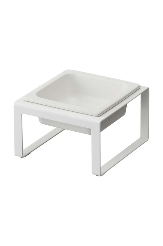 Yamazaki castron cu suport pentru animalul de companie Tower alb 5816