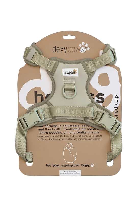 Dexypaws ham pentru câini No-Pull Dog Harness Sage M H14G multicolor AA00