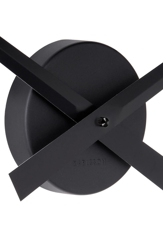 Salon i sypialnia Karlsson zegar ścienny KA450050 czarny