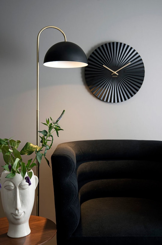 Living și dormitor Karlsson ceas de perete KA5657BK negru