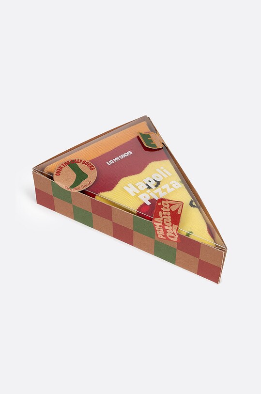 Eat My Socks Ponožky Napoli Pizza vícebarevná EMSNOCPINA