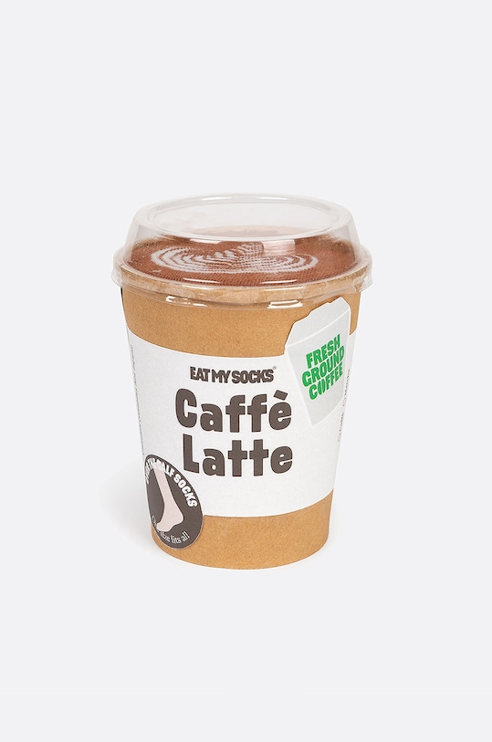Eat My Socks Ponožky Caffe Latte vícebarevná EMSNOCSLACA