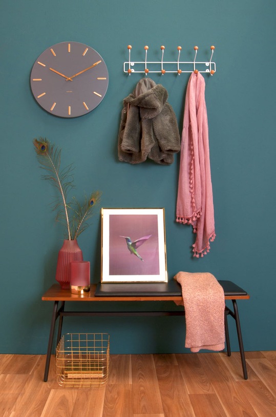 Salon i sypialnia Karlsson zegar ścienny KA5716GY szary