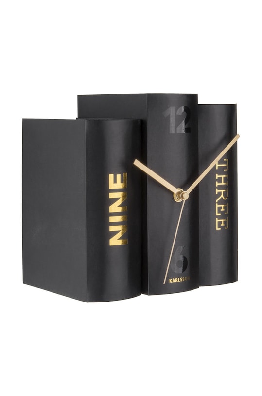 Salon i sypialnia Karlsson zegar stojący KA5729 czarny