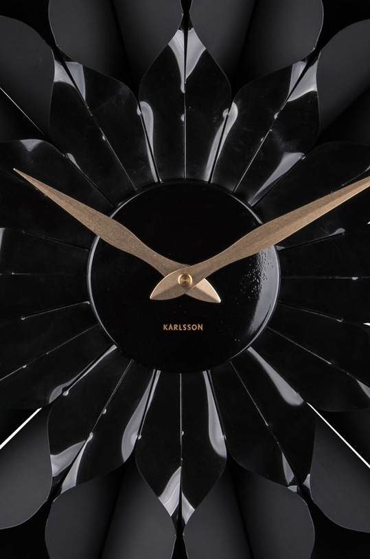 Salon i sypialnia Karlsson zegar ścienny KA5731BK czarny