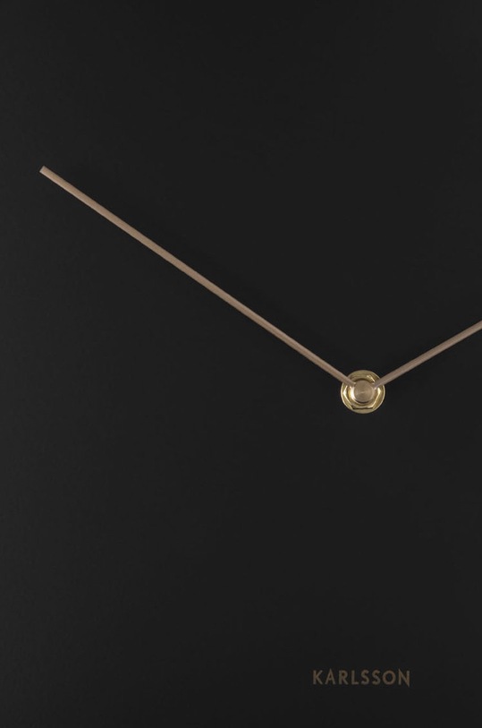 Salon i sypialnia Karlsson zegar ścienny KA5766BK czarny