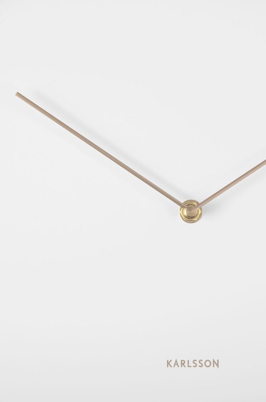 Salon i sypialnia Karlsson zegar ścienny KA5766WH biały