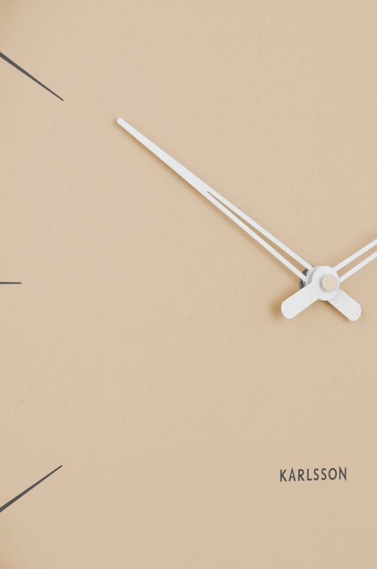 Salon i sypialnia Karlsson zegar ścienny KA5834BR brązowy