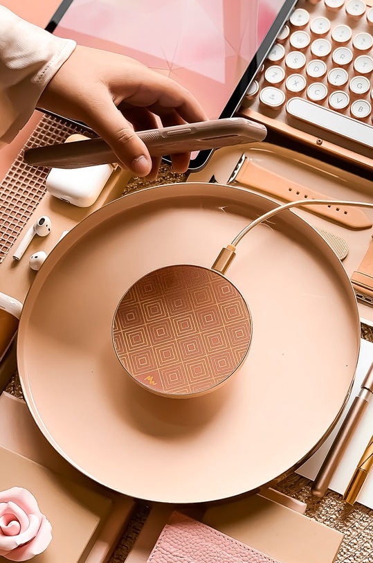 Marie Wolt ładowarka bezprzewodowa żółty 1017G