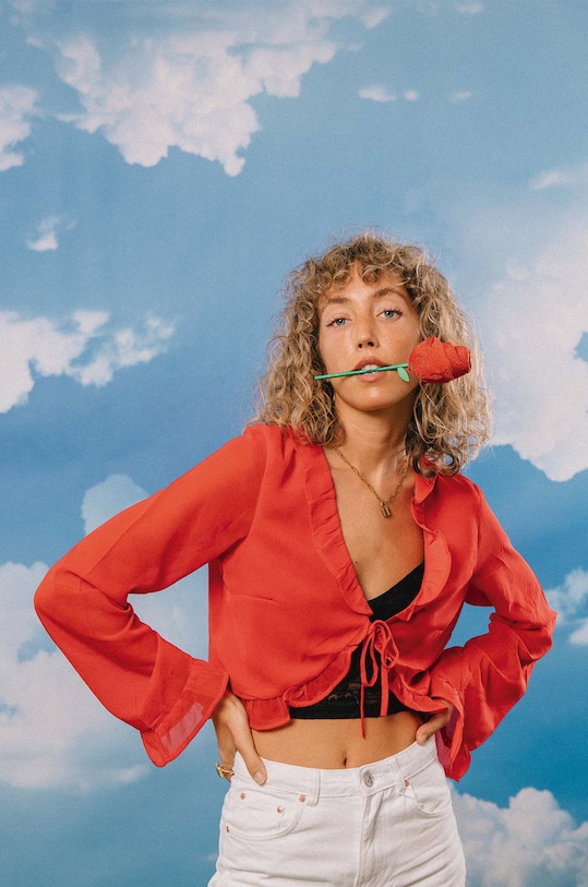 Eat My Socks skarpetki Pretty Rose czerwony EMSNSCRORE