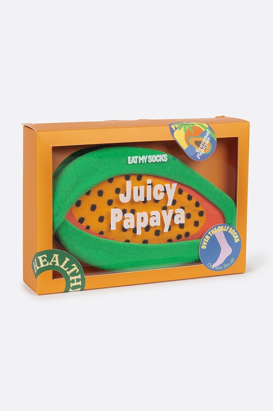 Eat My Socks Sosete Juicy Papaya multicolor EMSNOCFRPA