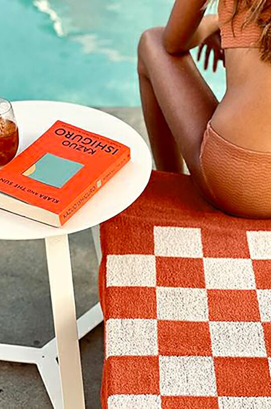 SunnyLife πετσέτα θαλάσσης με πιόνια παιχνιδιού Luxe Games S21GAMTC πορτοκαλί