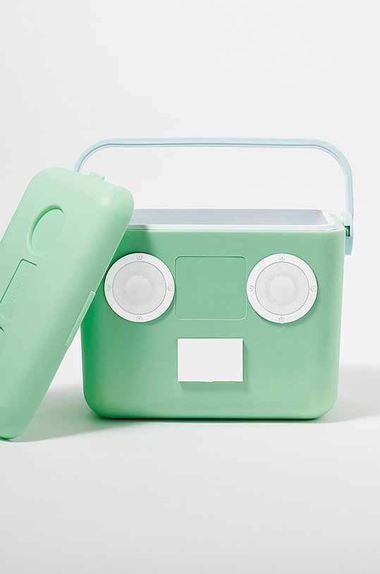 SunnyLife pojemnik chłodzący z głośnikiem Beach Sounds turkusowy S2IBOXMT