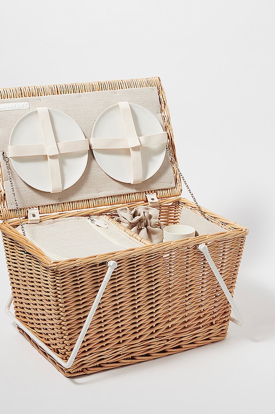 SunnyLife zestaw piknikowy (23-pack) beżowy S2DLCBNA