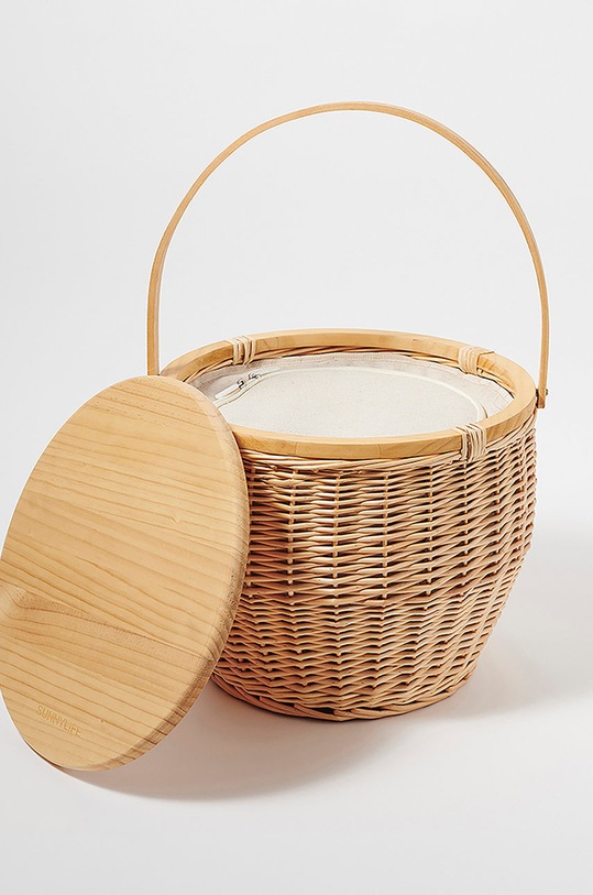 Lifestyle SunnyLife καλάθι πικ-νικ Picnic Cooler Basket S2DBSKNA μπεζ