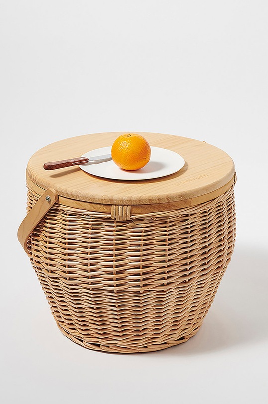 SunnyLife καλάθι πικ-νικ Picnic Cooler Basket μπεζ S2DBSKNA