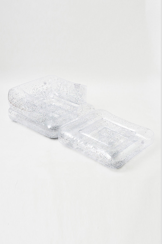 SunnyLife șezlong gonflabil Lilo Glitter transparent S2LLCAGL