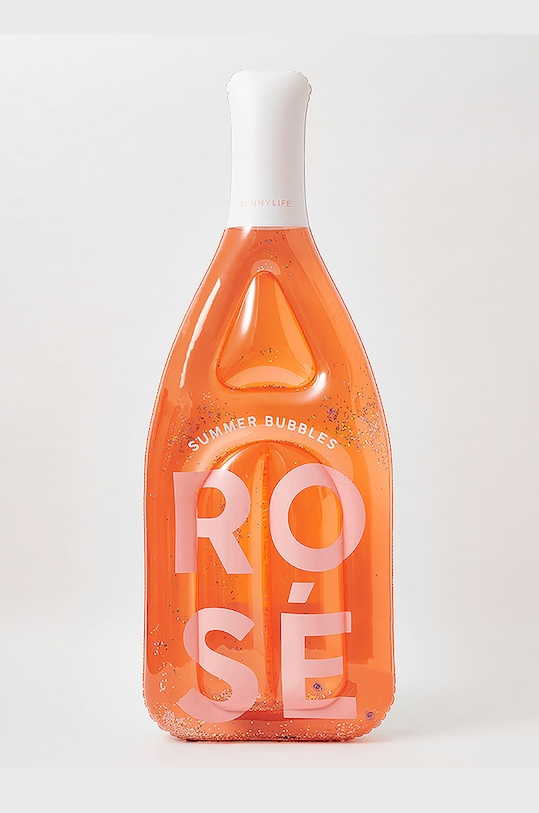 SunnyLife materac dmuchany do pływania Luxe Rose Bottle pomarańczowy S2LLIERB