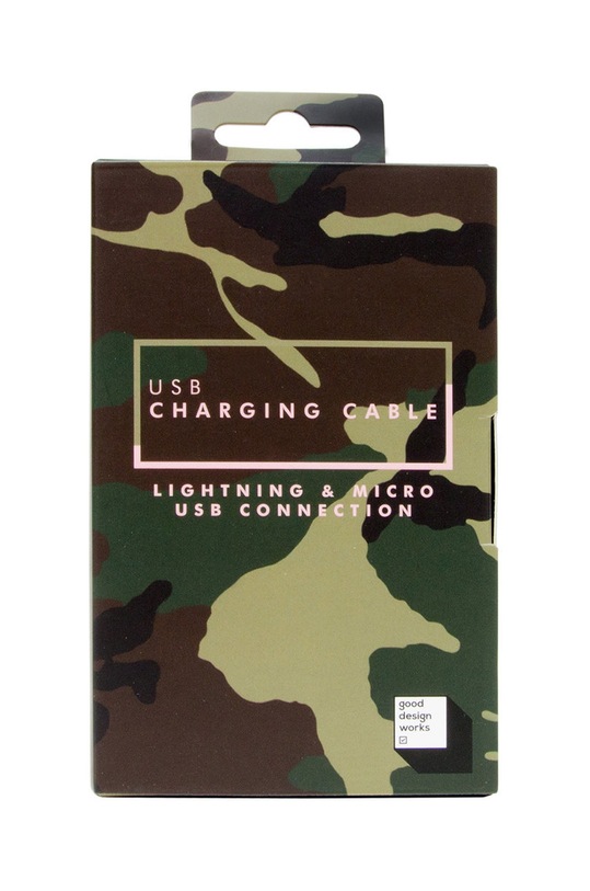 Лайфстайл Luckies of London USB кабел за зареждане Camo GW.USBCAMO1 многоцветен