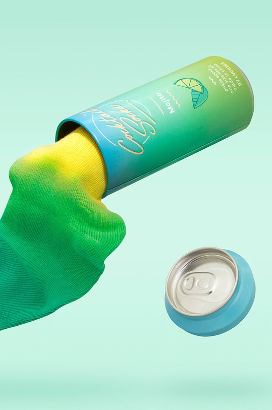 Luckies of London skarpetki w puszce Mojito Coctail LK.LUKSTM multicolor