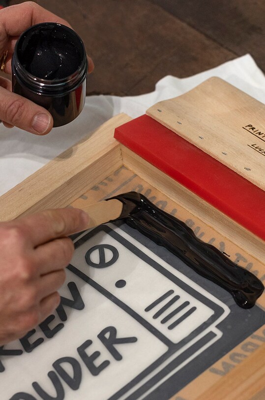 Лайфстайл Luckies of London набір для трафаретного друку Screen Printing Kit LK.PCSP барвистий