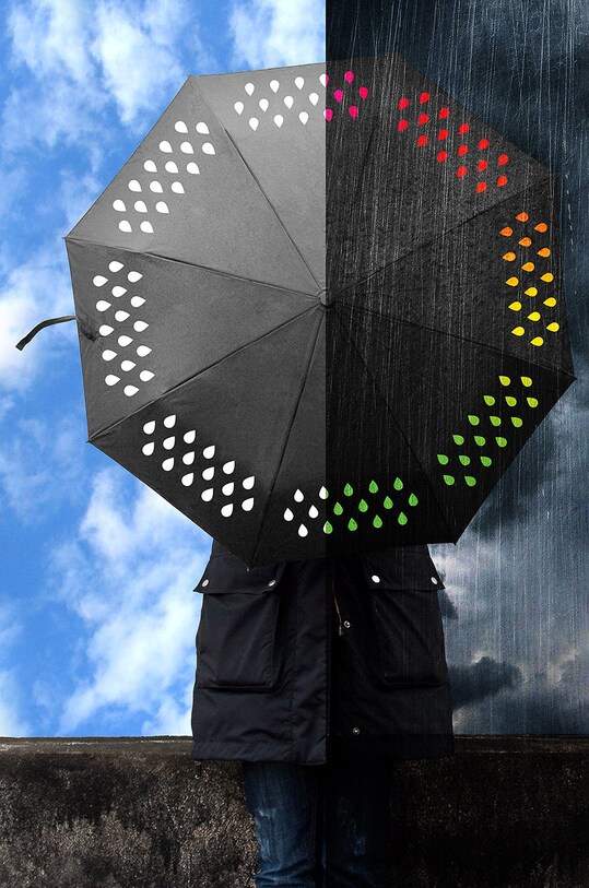 Luckies of London Umbrela Colour Change multicolor SK.UMBRELLA2