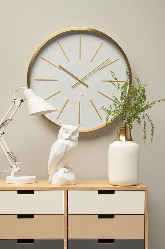 Настенные часы Karlsson KA5579WH белый