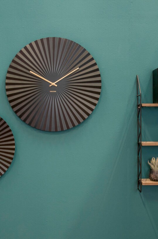 Living și dormitor Karlsson ceas de perete KA5658BK gri