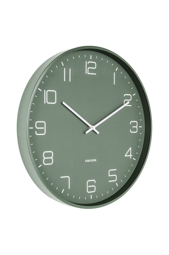 Nástěnné hodiny Karlsson Lofty 40 cm KA5751GR zelená AA00