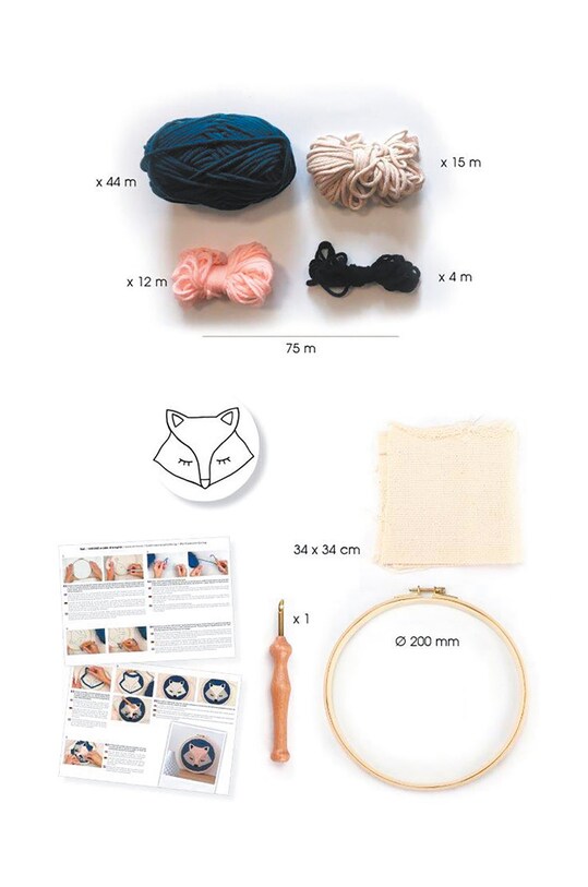 Lifestyle Graine Creative κιτ κεντήματος Fox 420200 πολύχρωμο
