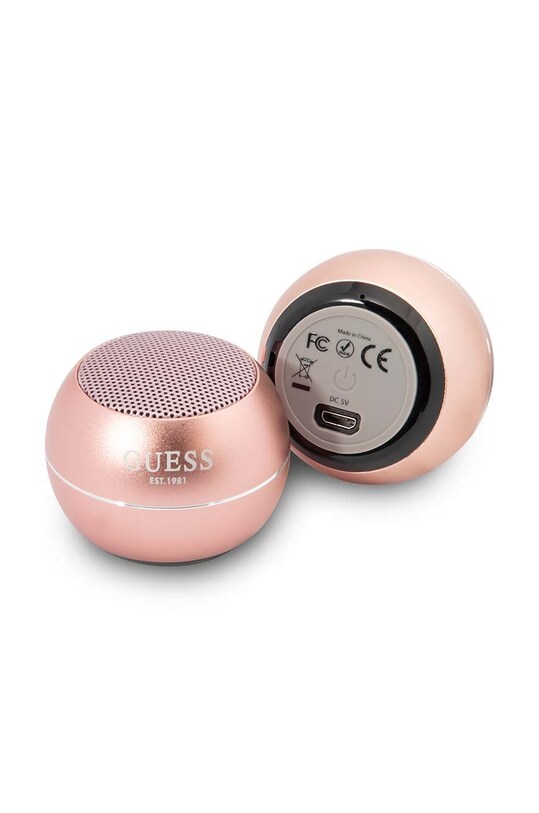 Guess głośnik bezprzewodowy mini speaker GUWSALGEP różowy AA00