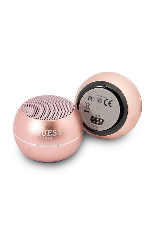 Guess głośnik bezprzewodowy mini speaker GUWSALGEP różowy AA00