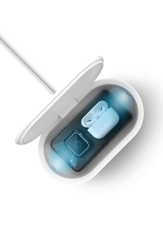Лайфстайл UV-C стерилізатор з індукційним зарядним пристроєм Lyfro Air Capsule LYFRO.AIRCAPW.WHT білий