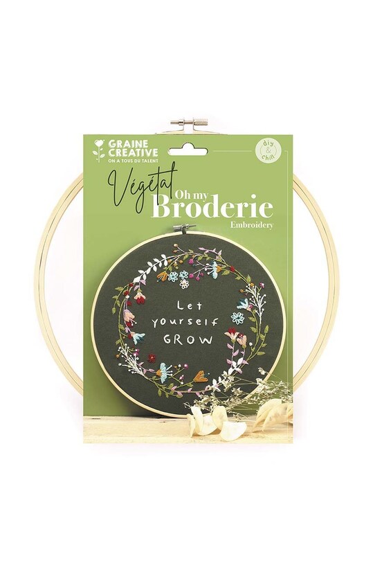 Set za vezenje Graine Creative vegetal embroidery diy kit šarena 420272