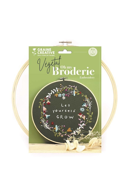 Graine Creative trusa de broderie vegetal embroidery diy kit multicolor 420272