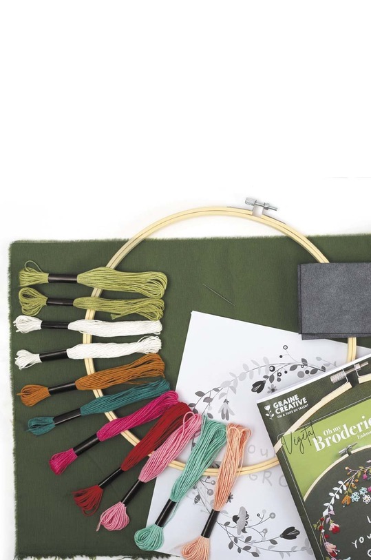 Vyšívací souprava Graine Creative vegetal embroidery diy kit 420272 vícebarevná