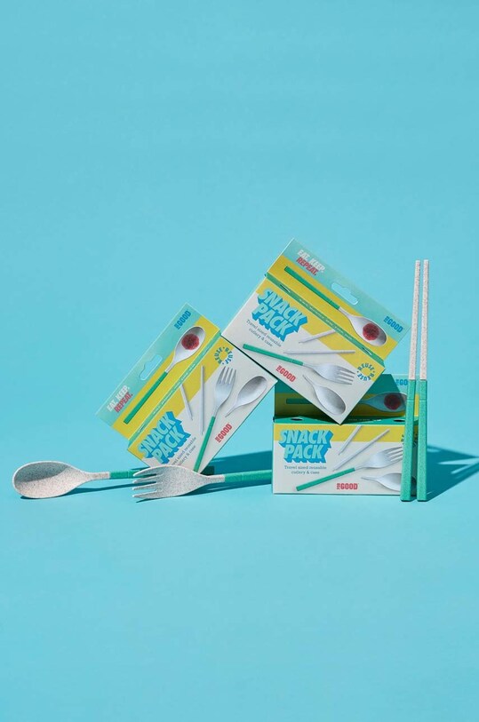 Set pribora za jelo u etuiju Luckies of London For Good - Snack Pack 5-pack šarena LK.FGSP