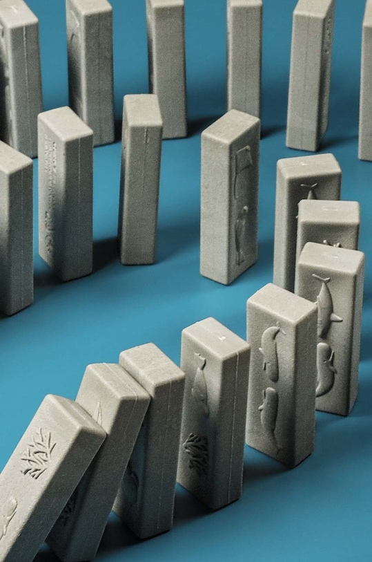 Qualy gra domino dominocean QL10388.GY multicolor