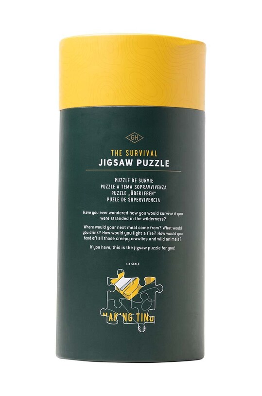 Gentelmen's Hardware puzzle într-un tub Survival 1000 szt. GEN672UK multicolor AA00