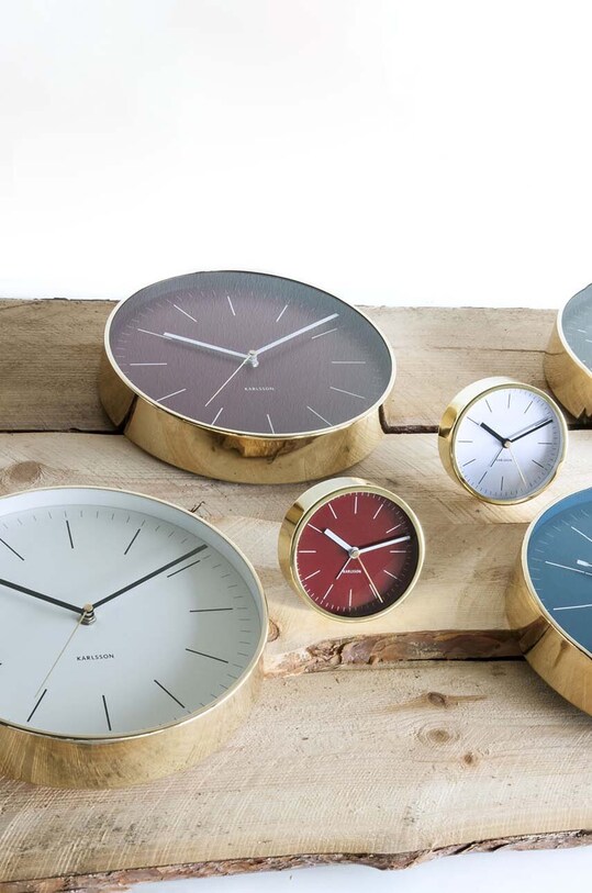 Obývacia izba a spálňa Nástenné hodiny Karlsson Minimal KA5695WH biela