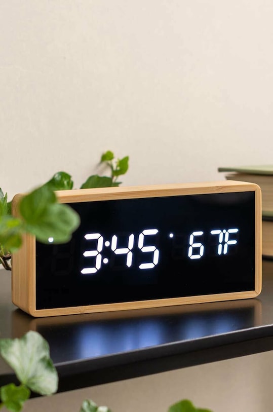 Karlsson ceas cu alarmă LED Tube KA5724 bej