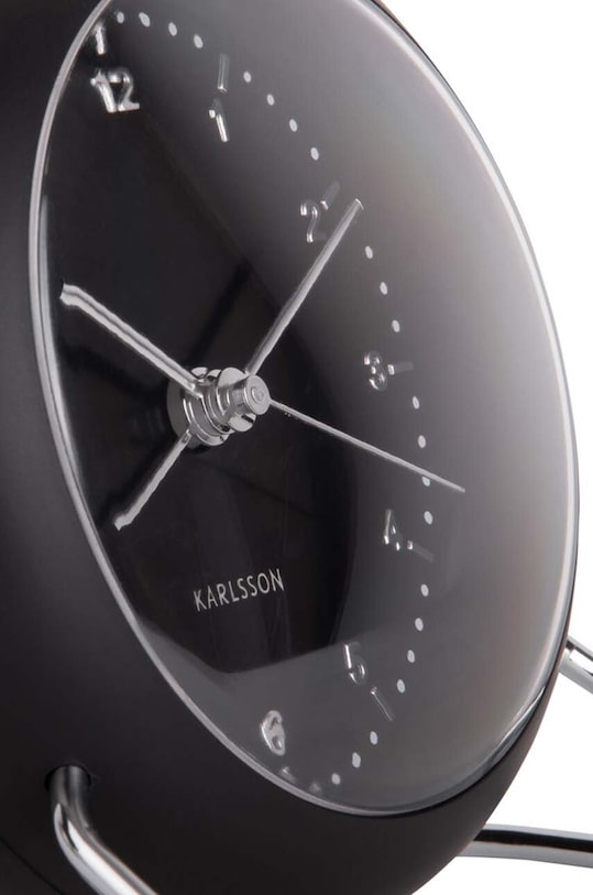 Salon i sypialnia Karlsson budzik Val KA5726BK czarny