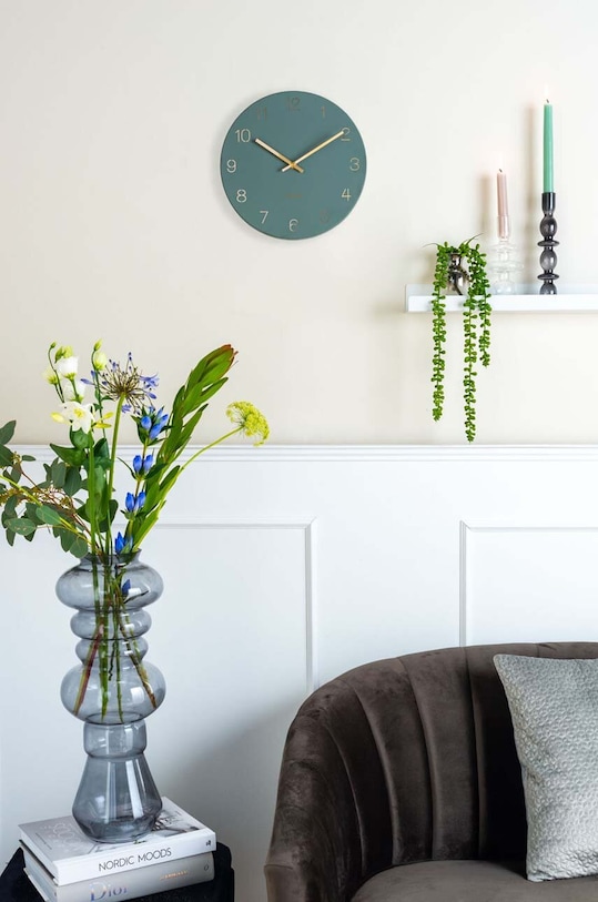 Ρολόι τοίχου Karlsson Charm Numbers KA5788GR πράσινο