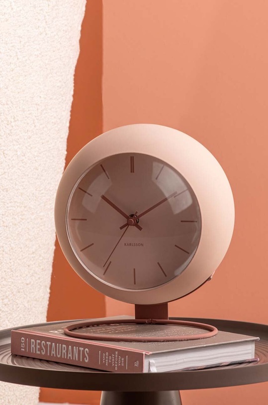 Επιτραπέζιο ρολόι Karlsson Nirvana Globe KA5858SB καφέ