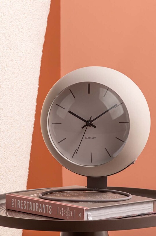 Настільний годинник Karlsson Nirvana Globe KA5858WG сірий