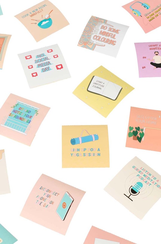 Another Me set de sticky notes 30 Day Challenge Mindfulness Game multicolor AM30CHBOMIE