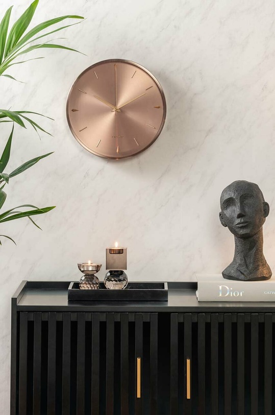 Salon i sypialnia Karlsson zegar ścienny KA5896RG różowy