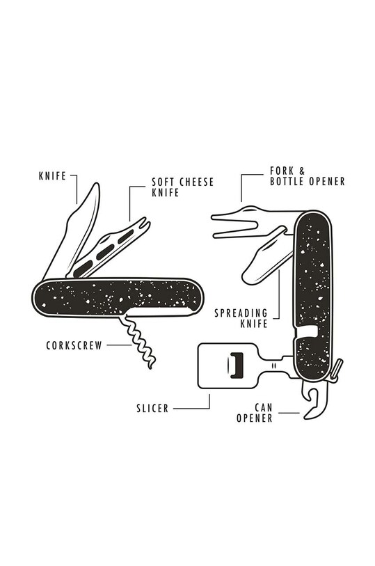Мультиінструмент Gentelmen's Hardware Cheese and Wine Tool барвистий GEN350UK