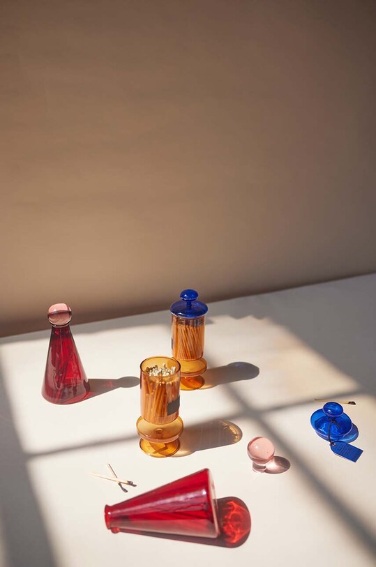 Zápalky ve skleněné nádobce Paddywax .Bubble Glass Match Holder 140-pack ACC28EU vícebarevná